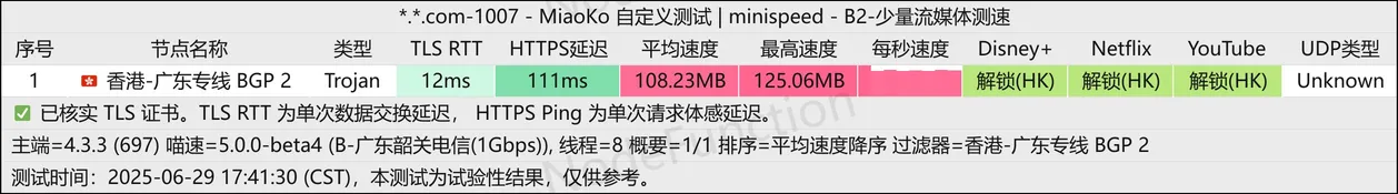 广东韶关电信千兆